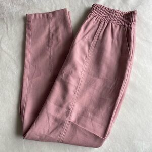 ZARA Pants Pull-On Straight Leg High-Waist Women’s XS Pink Cargo